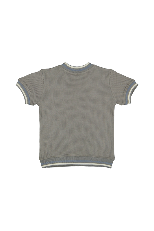 Vik | T-shirt wafel| Stone