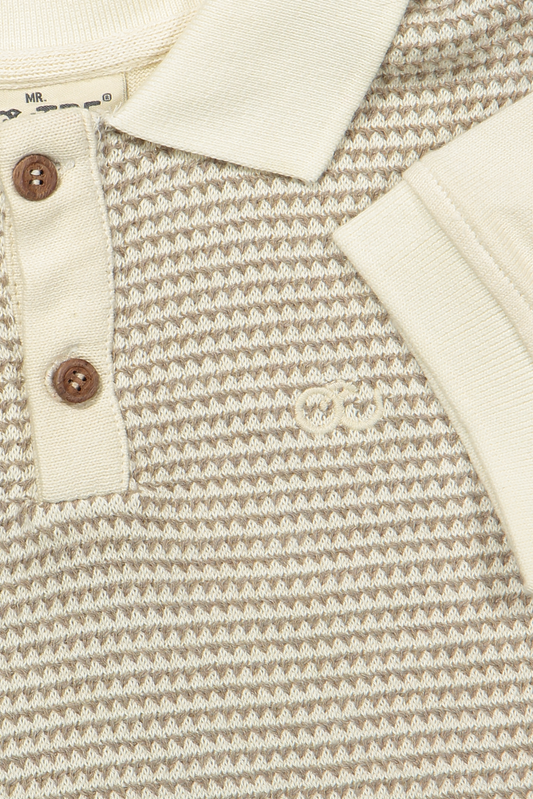 Olaf | Polo jongens | Sand - Cloud White
