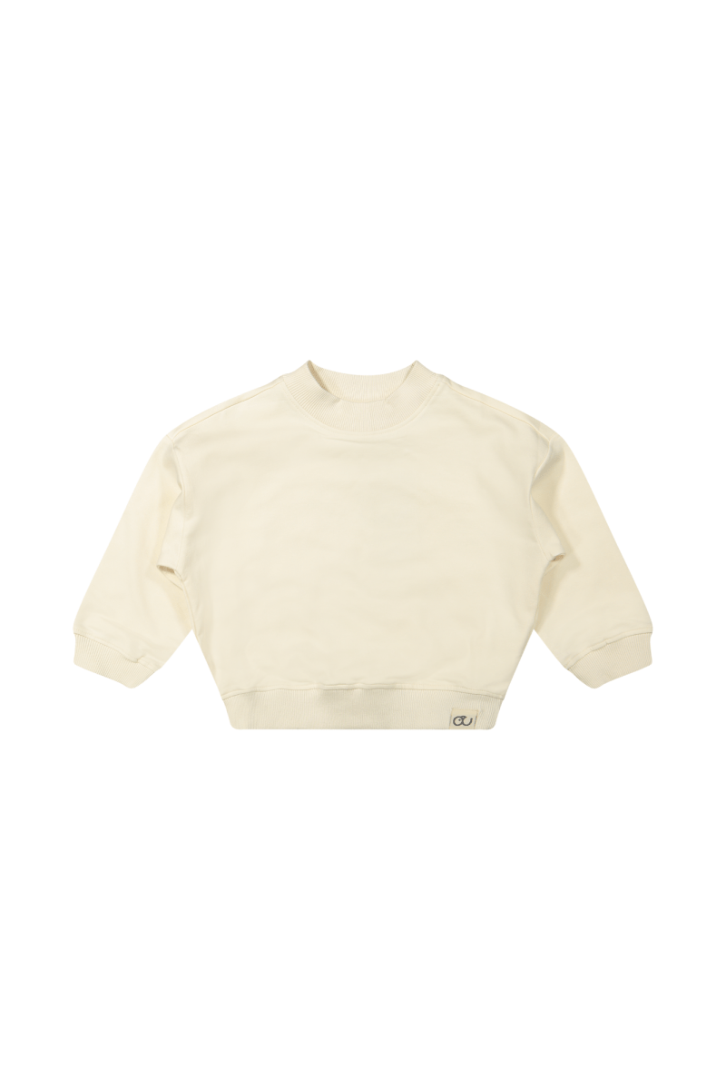 Elias | Basic sweater | Chalk - Mr. Loutre - Truien & Vesten