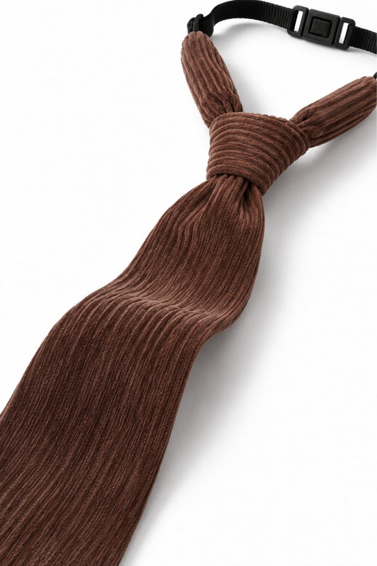 Gijs | Stropdas corduroy | Choco - Mr. Loutre - Stropdassen