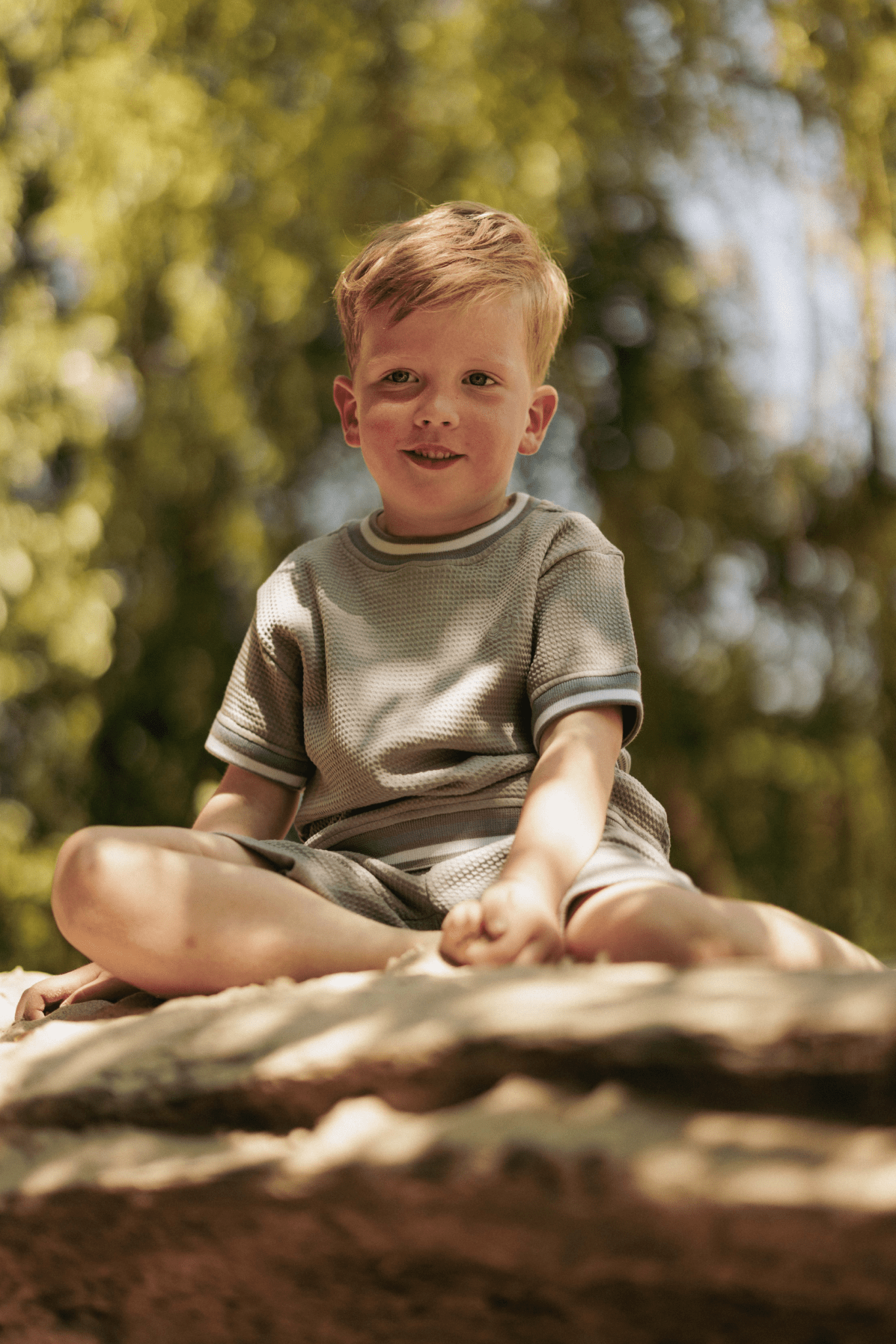 Vik | T-shirt wafel| Stone - Mr. Loutre - Shirts & Polo's