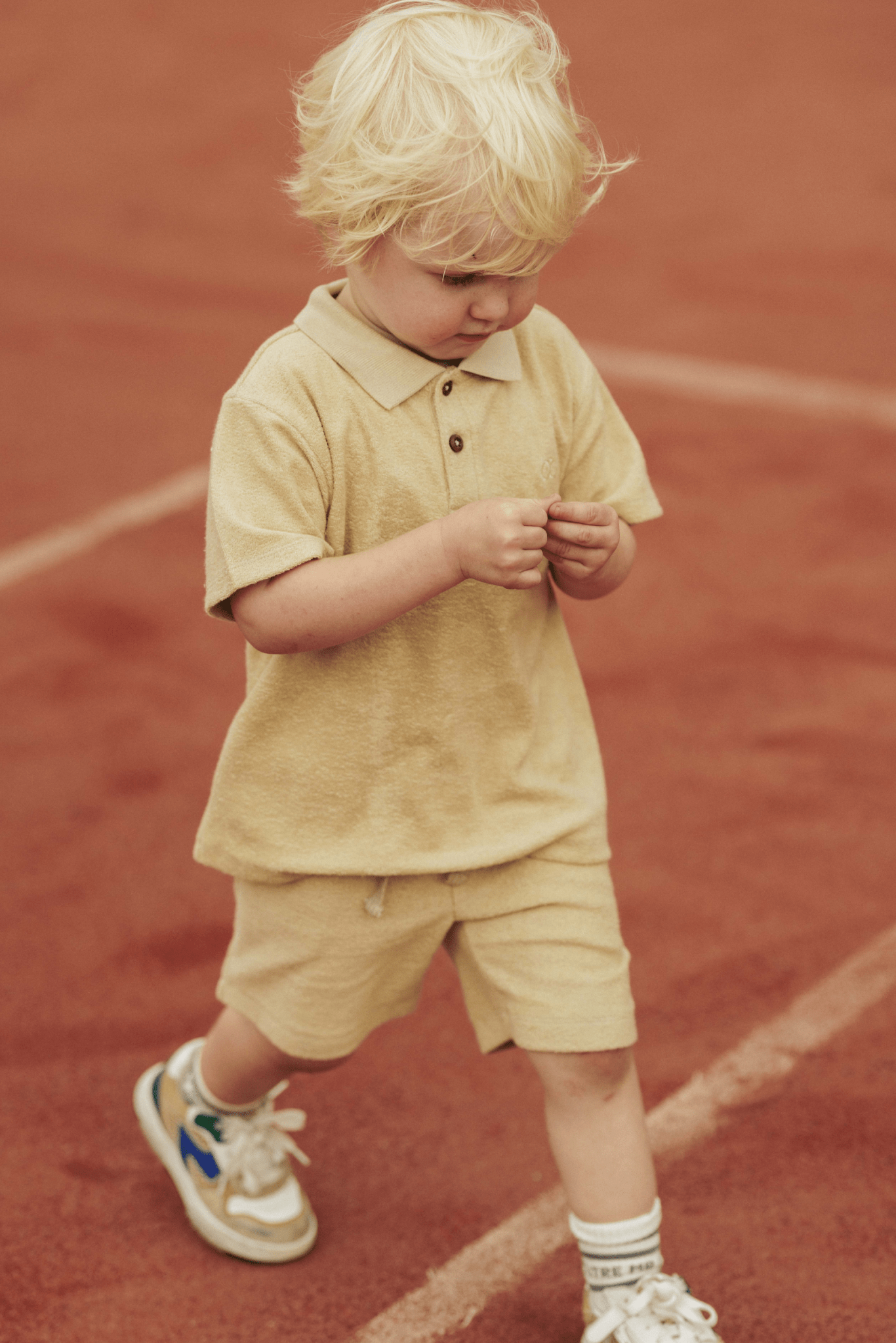 Xander | Badstof korte broek | Sand - Mr. Loutre - Korte Broeken