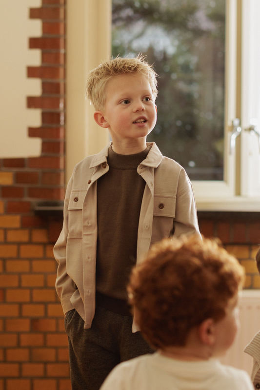 Oskar | Knit sweater | Choco