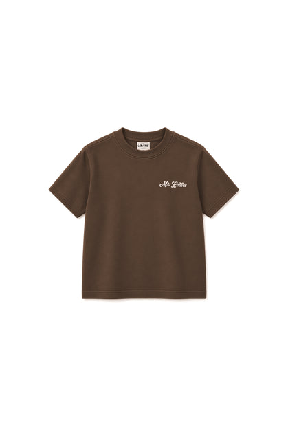 Abel | T-shirt met print | Choco