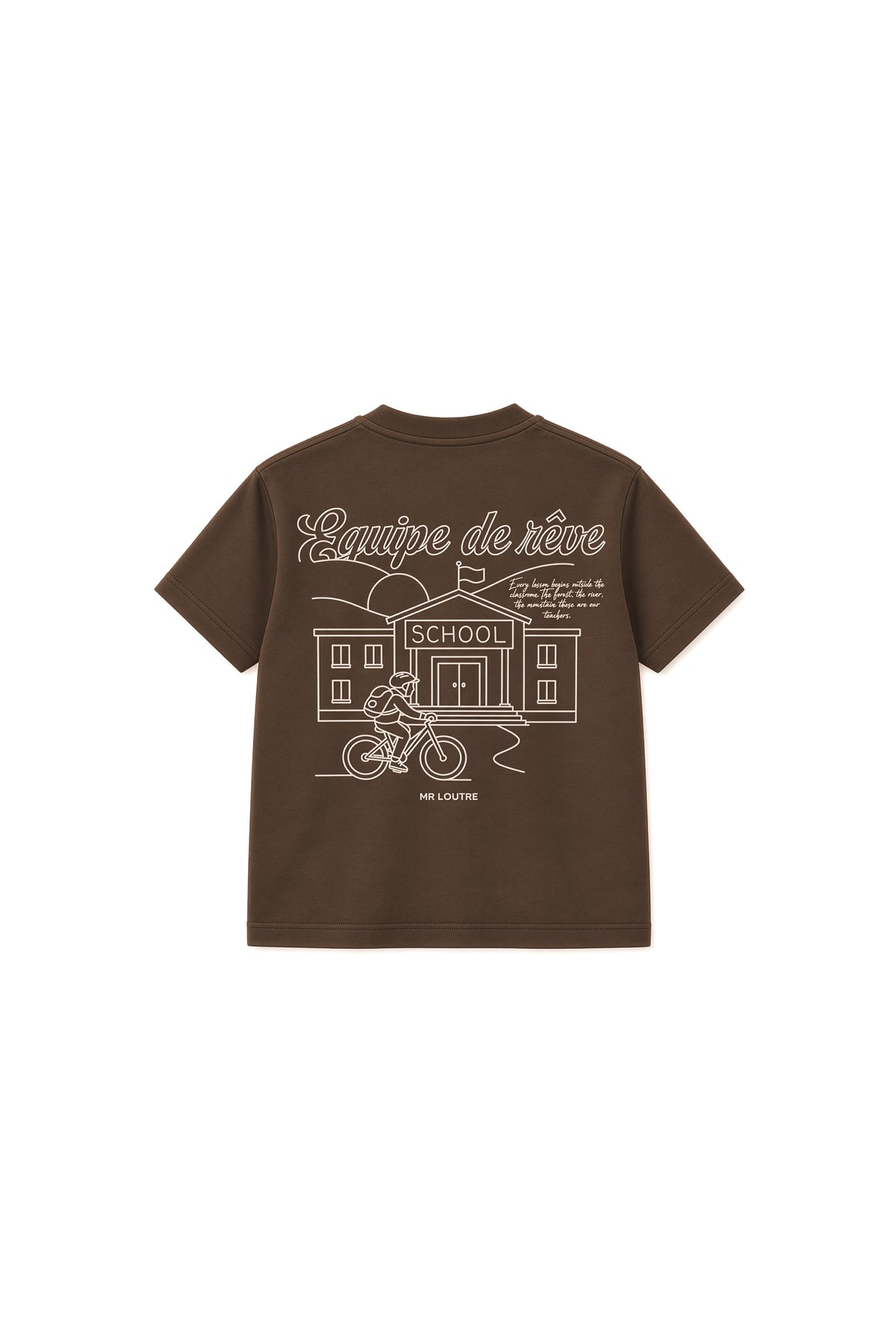 Abel | T-shirt met print | Choco