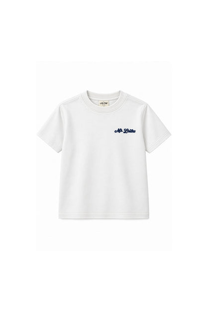 Abel | T-shirt met print | Cloud White