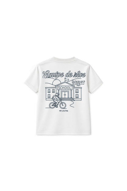 Abel | T-shirt met print | Cloud White