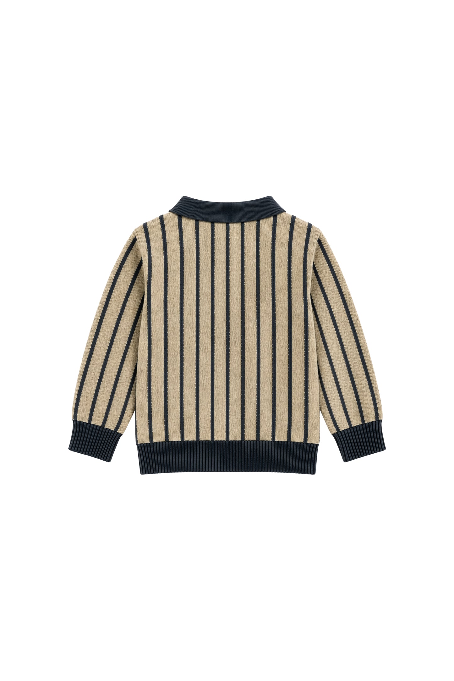 Louis | Bouclé polo shirt | Dove - Storm