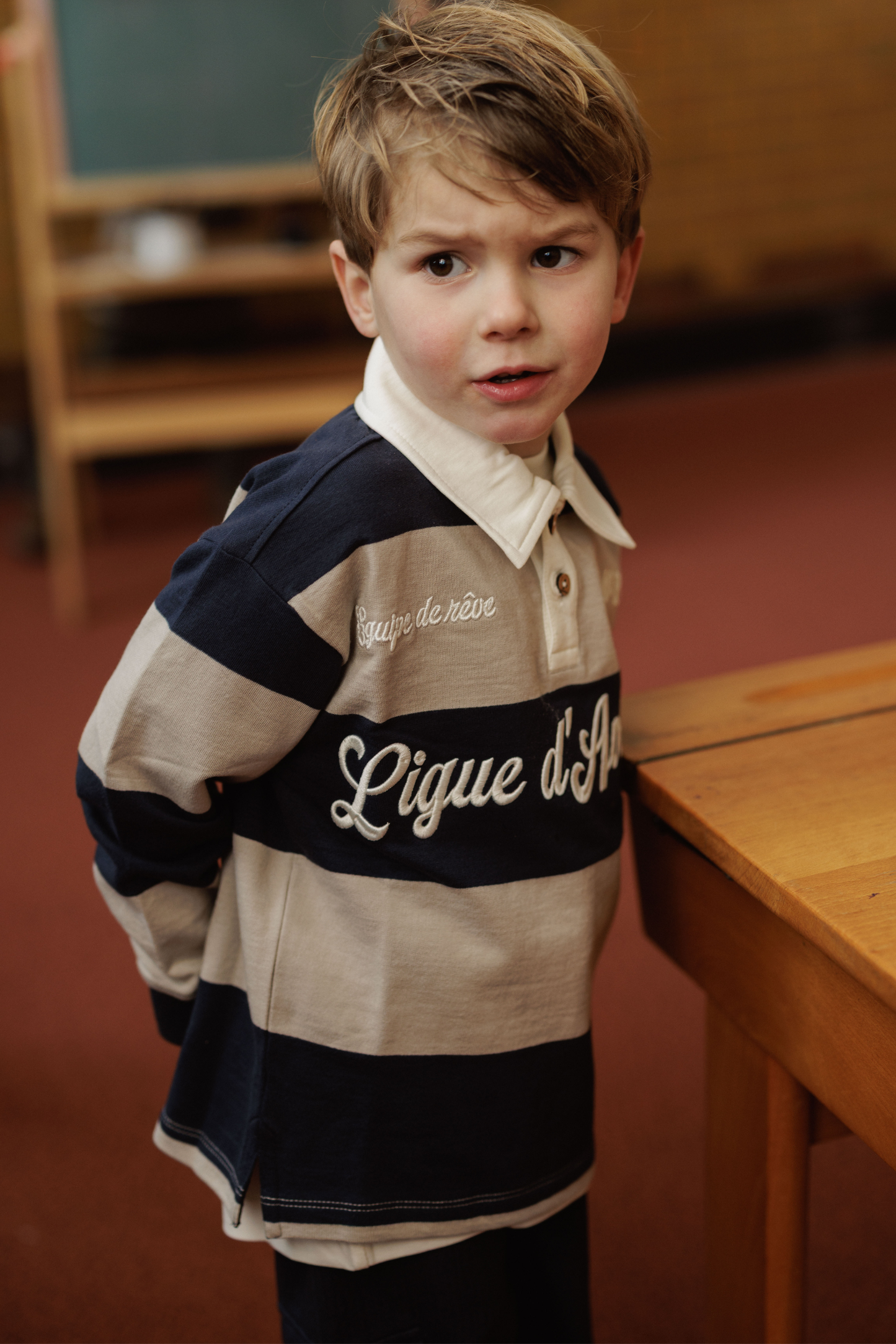 Mees | Rugby poloshirt | Blue Nights