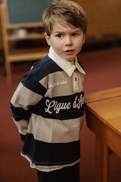 Mees | Rugby poloshirt | Blue Nights