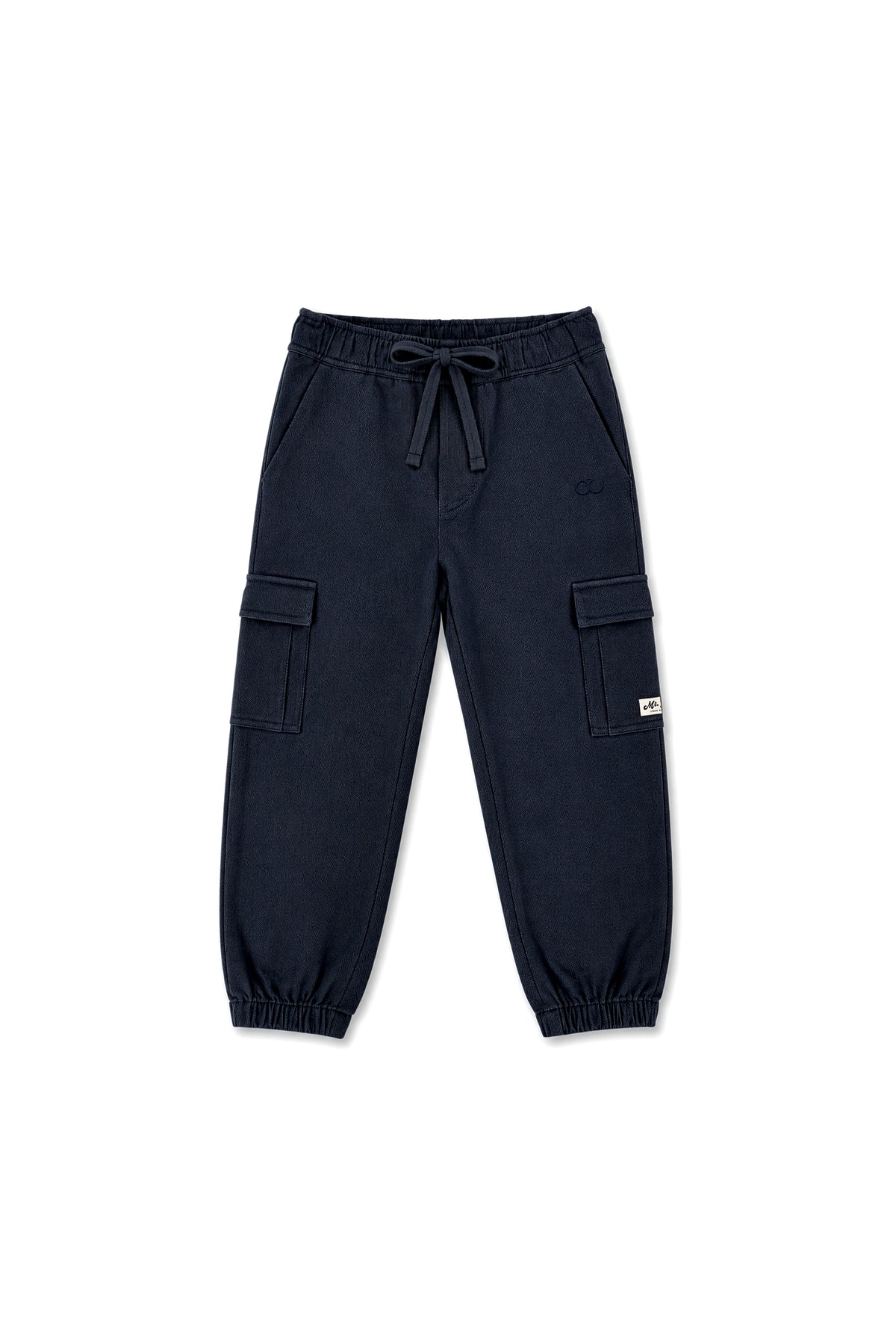 Jorne | Herringbone cargo trouser | Blue Nights