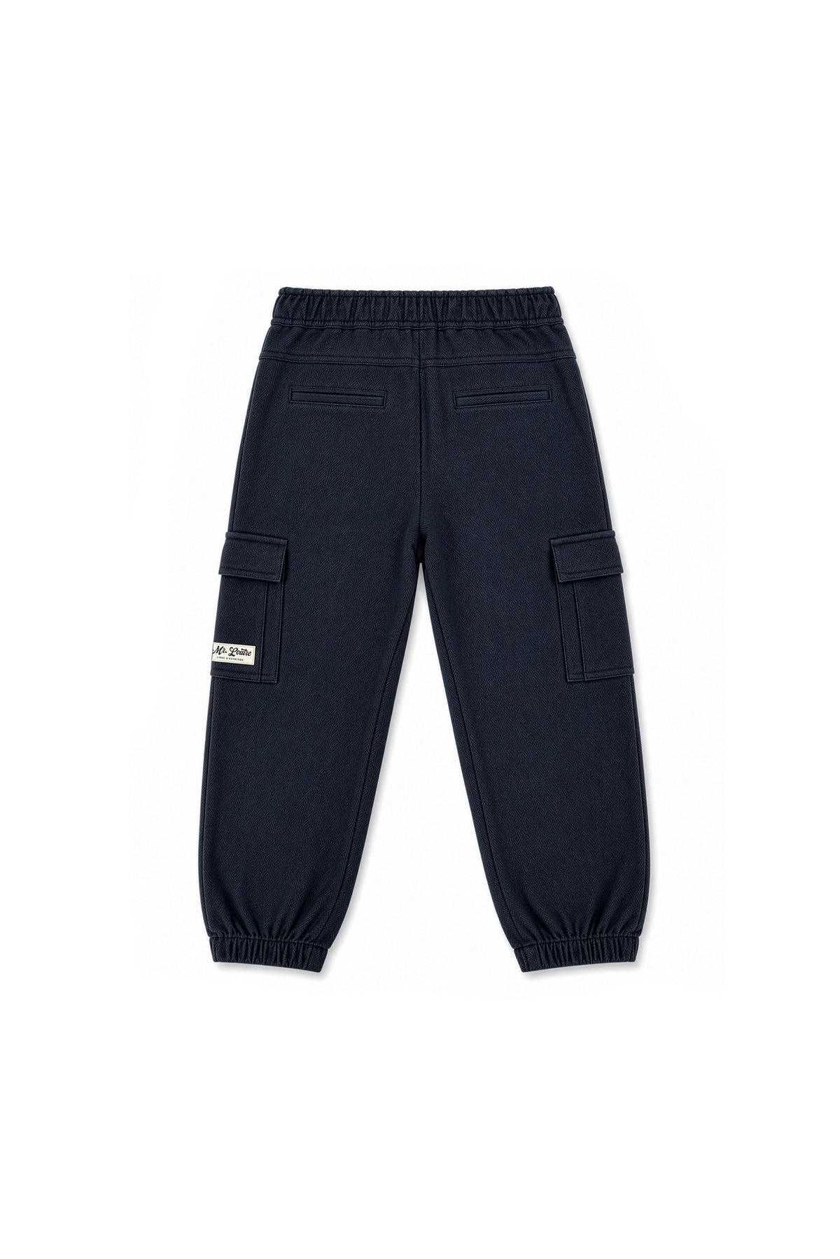 Jorne | Herringbone cargo trouser | Blue Nights