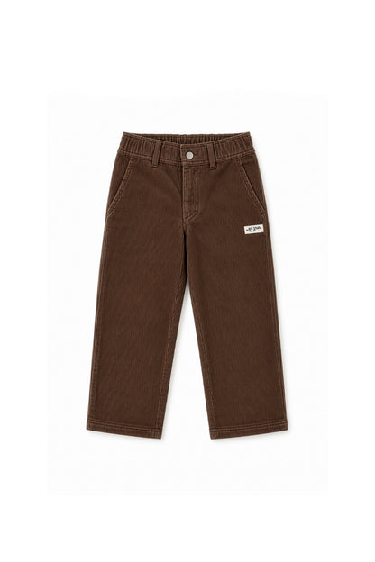 Balder | Corduroy straight fit  | Choco