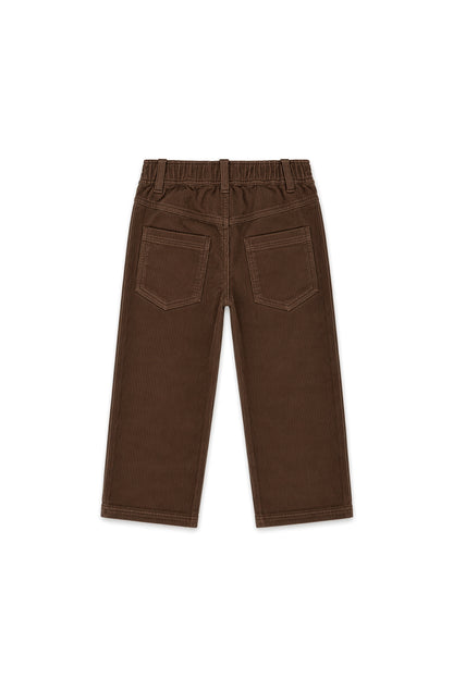 Balder | Corduroy straight fit  | Choco