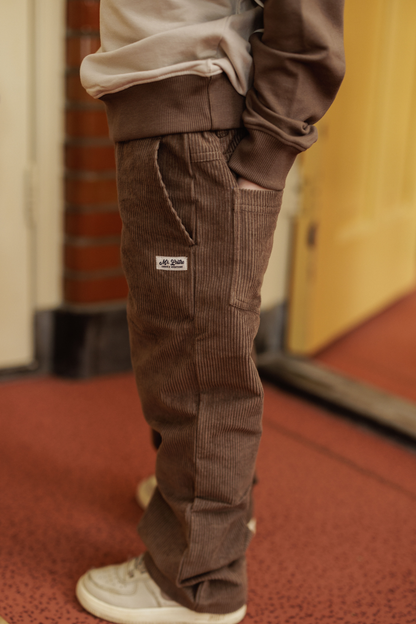 Balder | Corduroy straight fit  | Choco