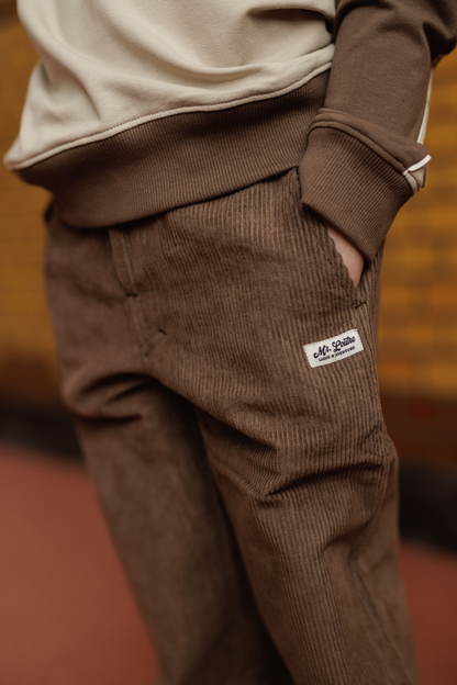 Balder | Corduroy straight fit  | Choco