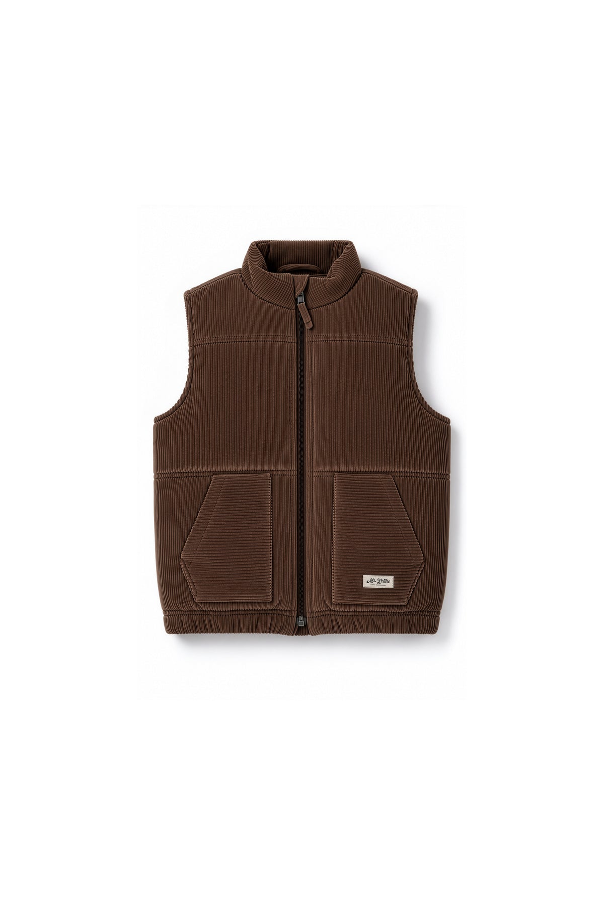 Jeppe | Corduroy bodywarmer | Choco