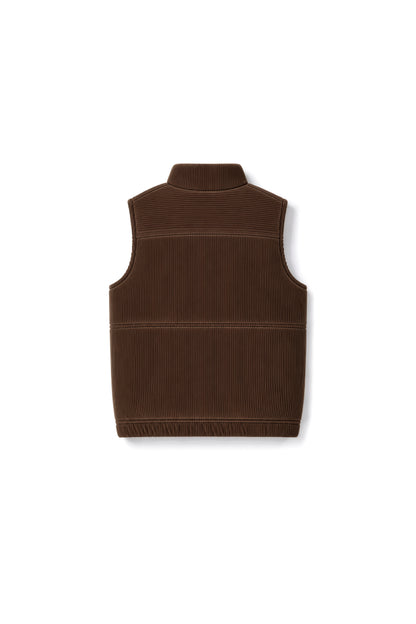 Jeppe | Corduroy bodywarmer | Choco