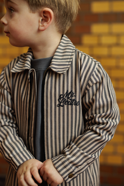 Vidar | Gestreept vest met rits | Blue Nights