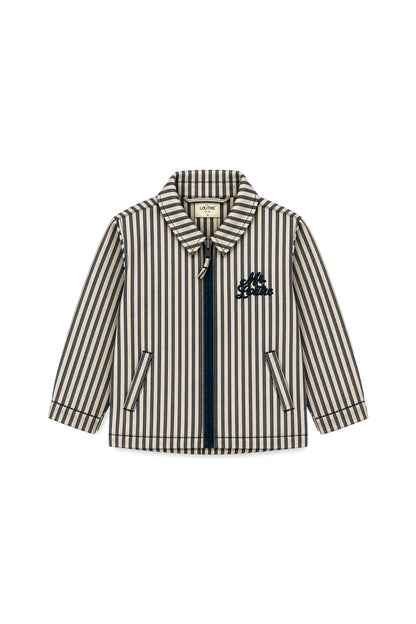 Vidar | Gestreept vest met rits | Blue Nights