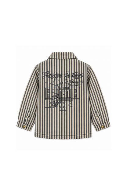 Vidar | Gestreept vest met rits | Blue Nights