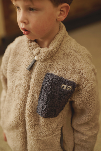 Stein | Fleecevest met rits | Dove