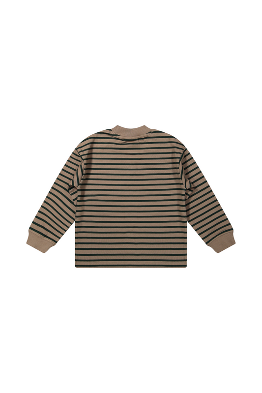 Ivar | Gestreepte longsleeve | Funghi - Conifer