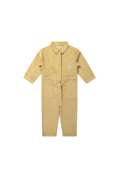 Khaki jumpsuit voor jongens in maat 80-116