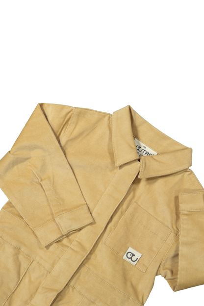 jumpsuit in kleur khaki voor jongens in maat 80-116