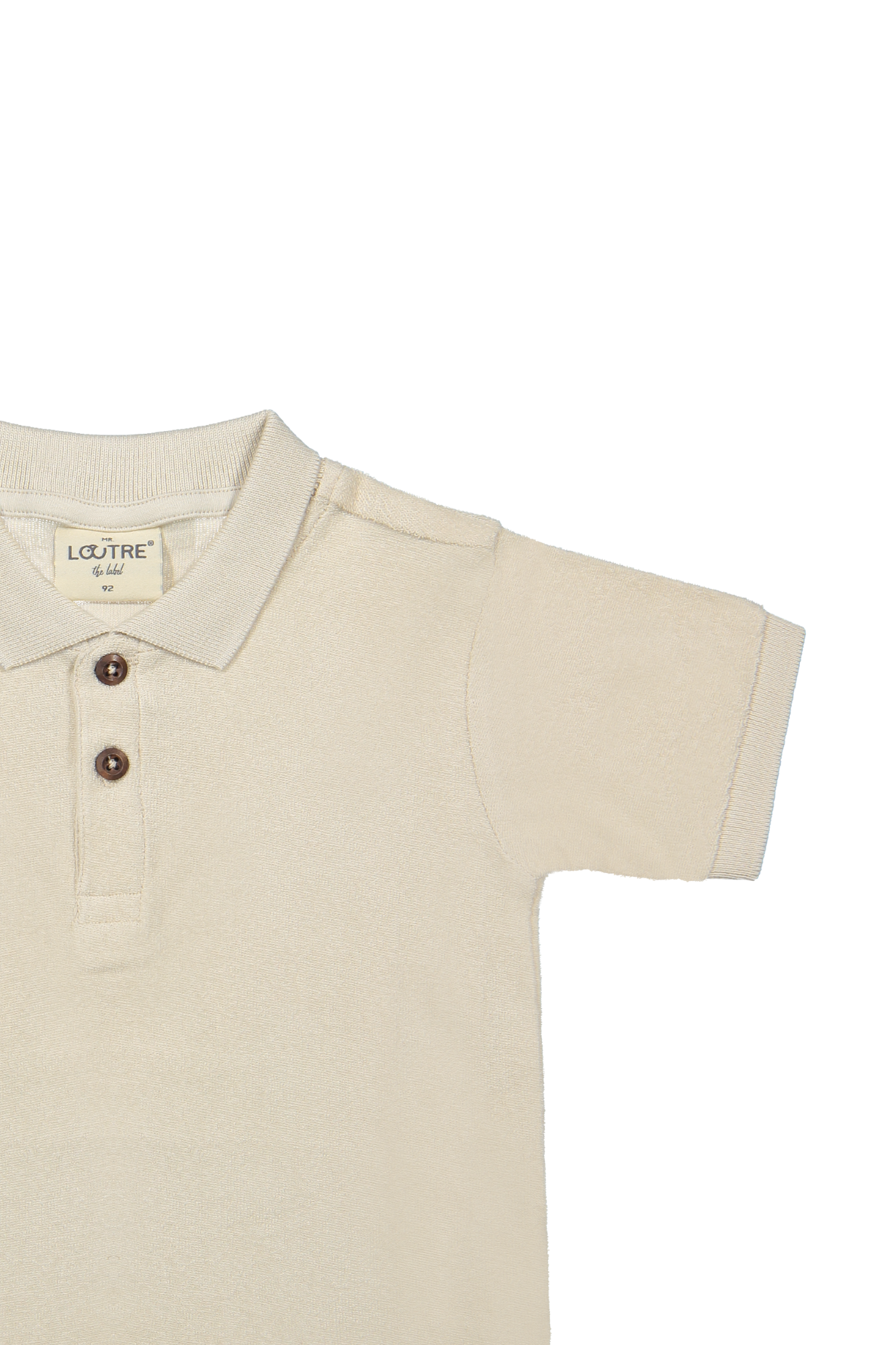 Nils polo voor jongens in kleur beige