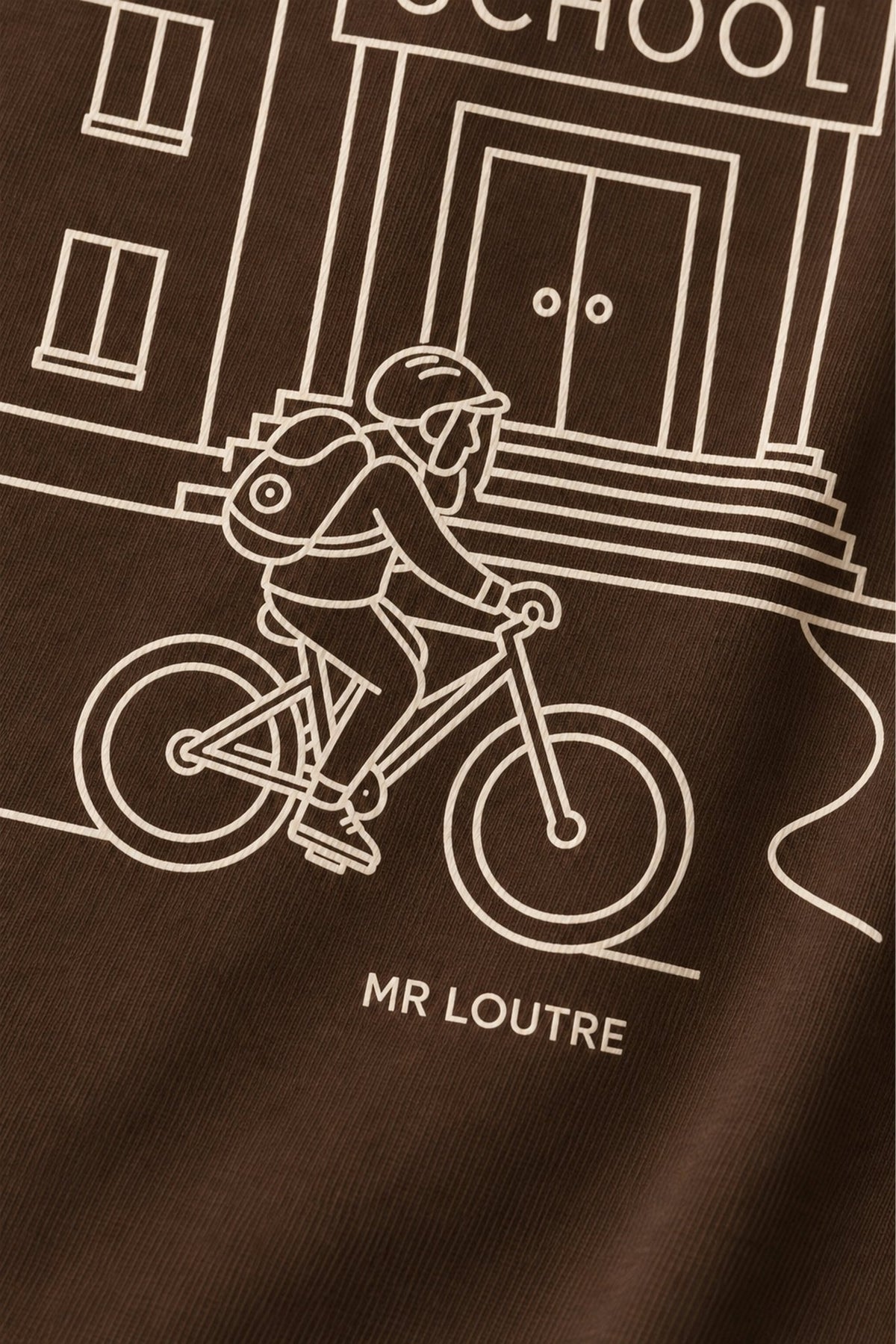 Abel | T-shirt met print | Choco - Mr. Loutre - Shirts & Blouses