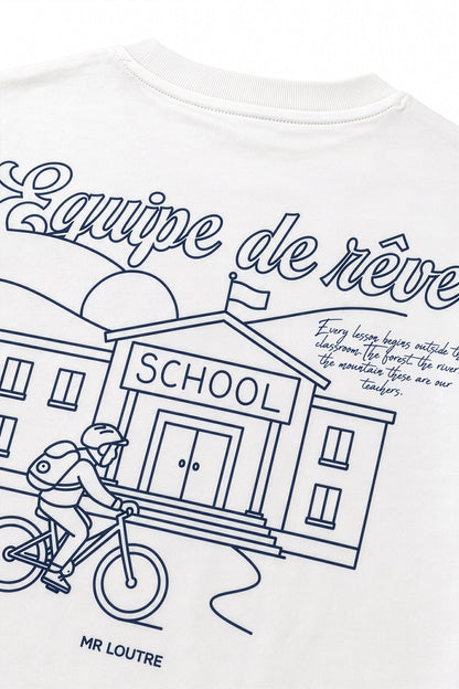 Abel | T-shirt met print | Cloud White - Mr. Loutre - Shirts & Blouses