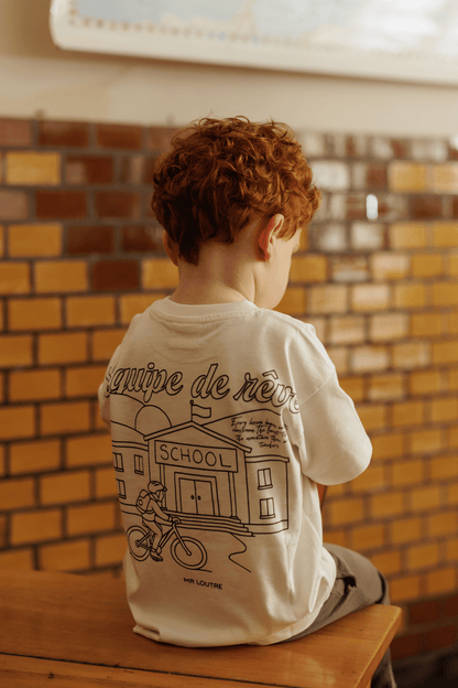 Abel | T-shirt met print | Cloud White - Mr. Loutre - Shirts & Blouses