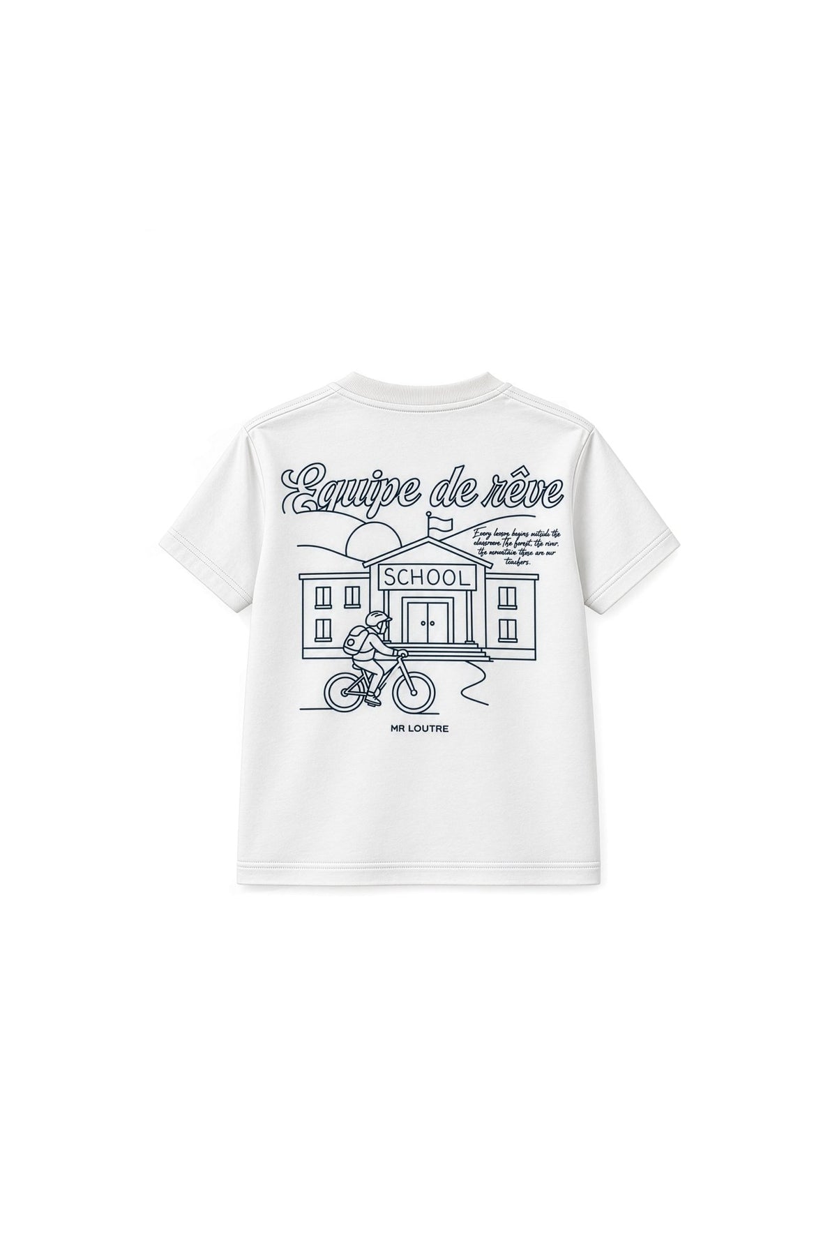 Abel | T-shirt met print | Cloud White - Mr. Loutre - Shirts & Blouses