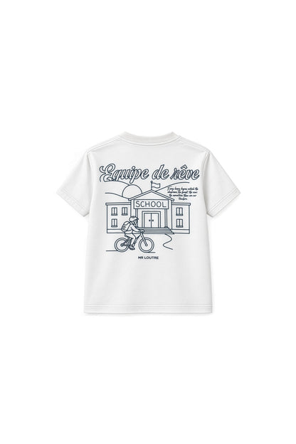 Abel | T-shirt met print | Cloud White - Mr. Loutre - Shirts & Blouses
