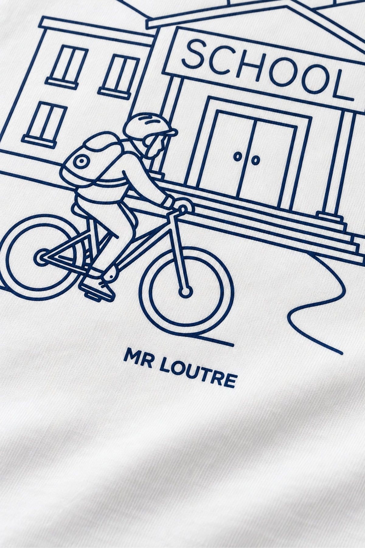 Abel | T-shirt met print | Cloud White - Mr. Loutre - Shirts & Blouses