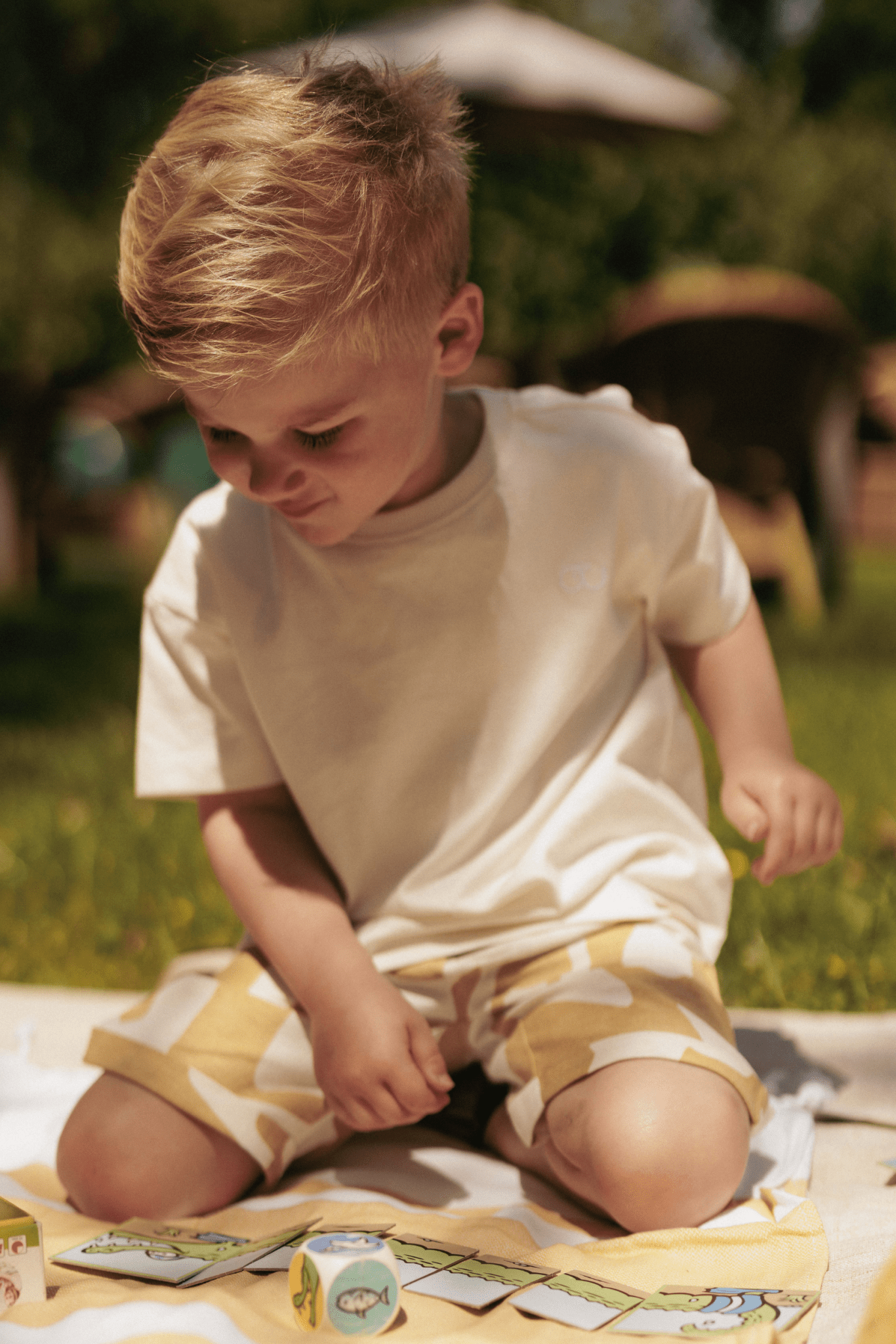 Brent | Korte broek linnen | Dune - Cloud White - Mr. Loutre - Korte Broeken