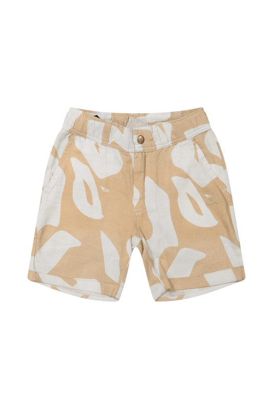 Brent | Korte broek linnen | Dune - Cloud White - Mr. Loutre - Korte Broeken