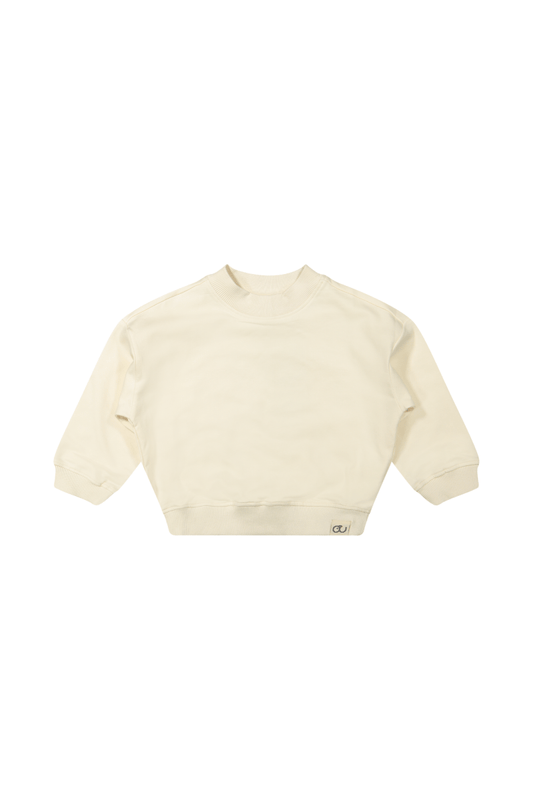 Elias | Basic sweater | Chalk - Mr. Loutre - Truien & Vesten