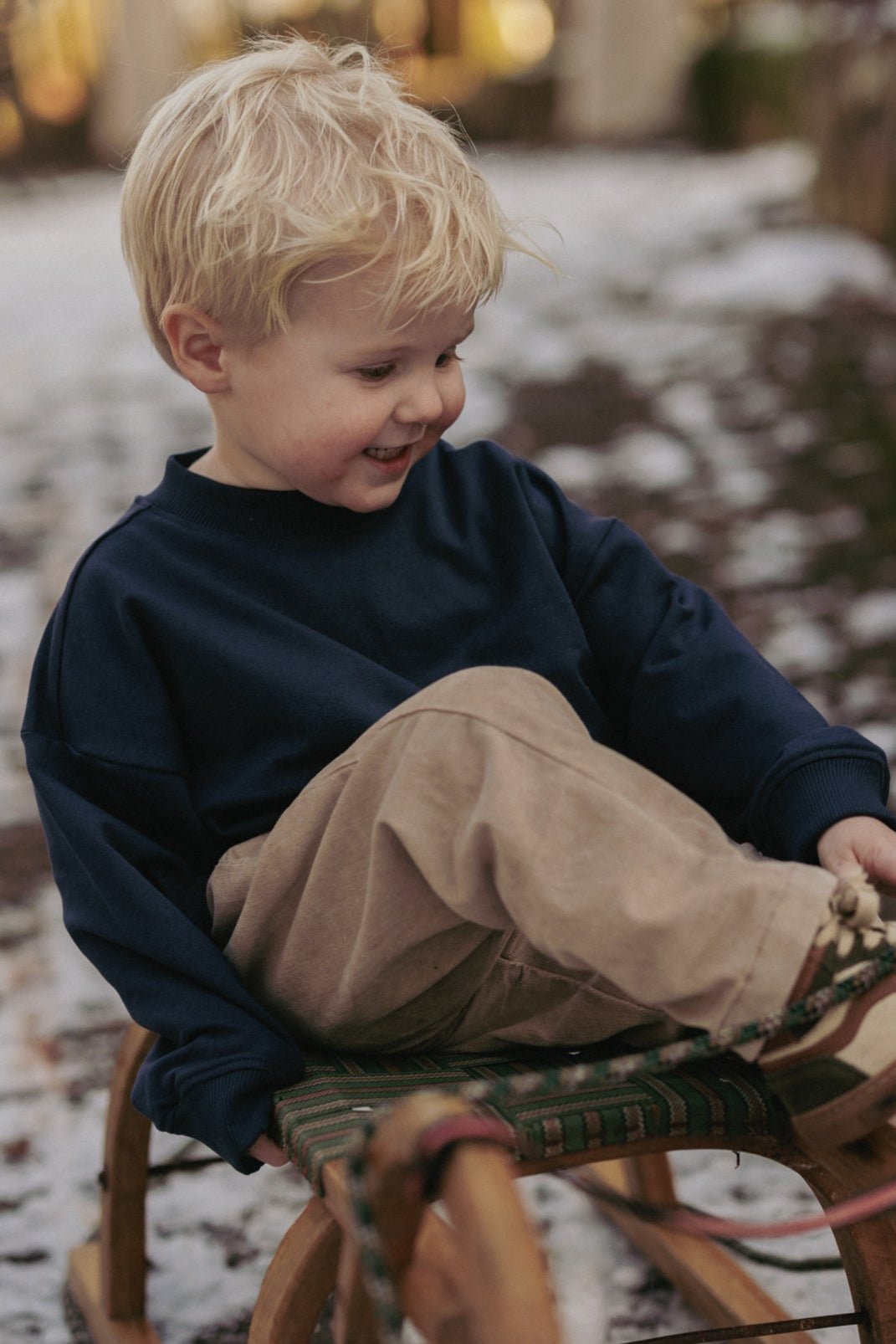 Elias | Oversized sweater | Blue Nights - Mr. Loutre - Truien & Vesten