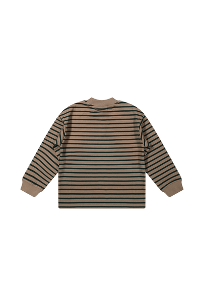 Ivar | Gestreepte longsleeve | Funghi - Conifer - Mr. Loutre - Truien & Vesten