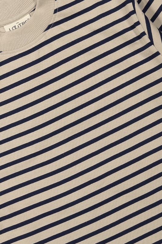 Ivar | Gestreepte longsleeve | Pure Cashmere - Blue Nights - Mr. Loutre - Truien & Vesten