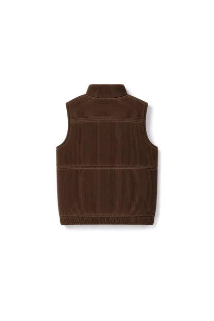 Jeppe | Corduroy bodywarmer | Choco - Mr. Loutre - Jassen & Gilets