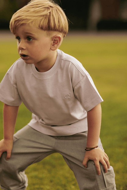 Jorne | Cargo broek | Stone - Mr. Loutre - Lange broeken