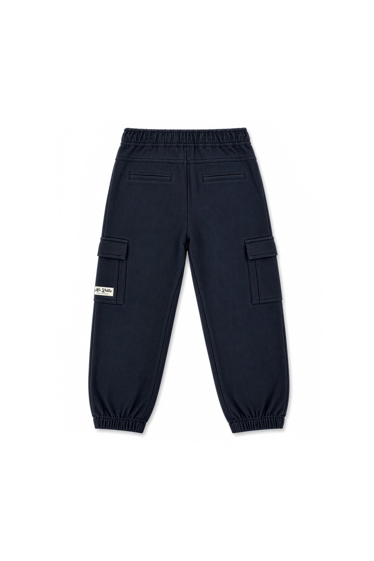 Jorne | Herringbone cargo trouser | Blue Nights - Mr. Loutre - Lange broeken