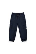 Jorne | Herringbone cargo trouser | Blue Nights