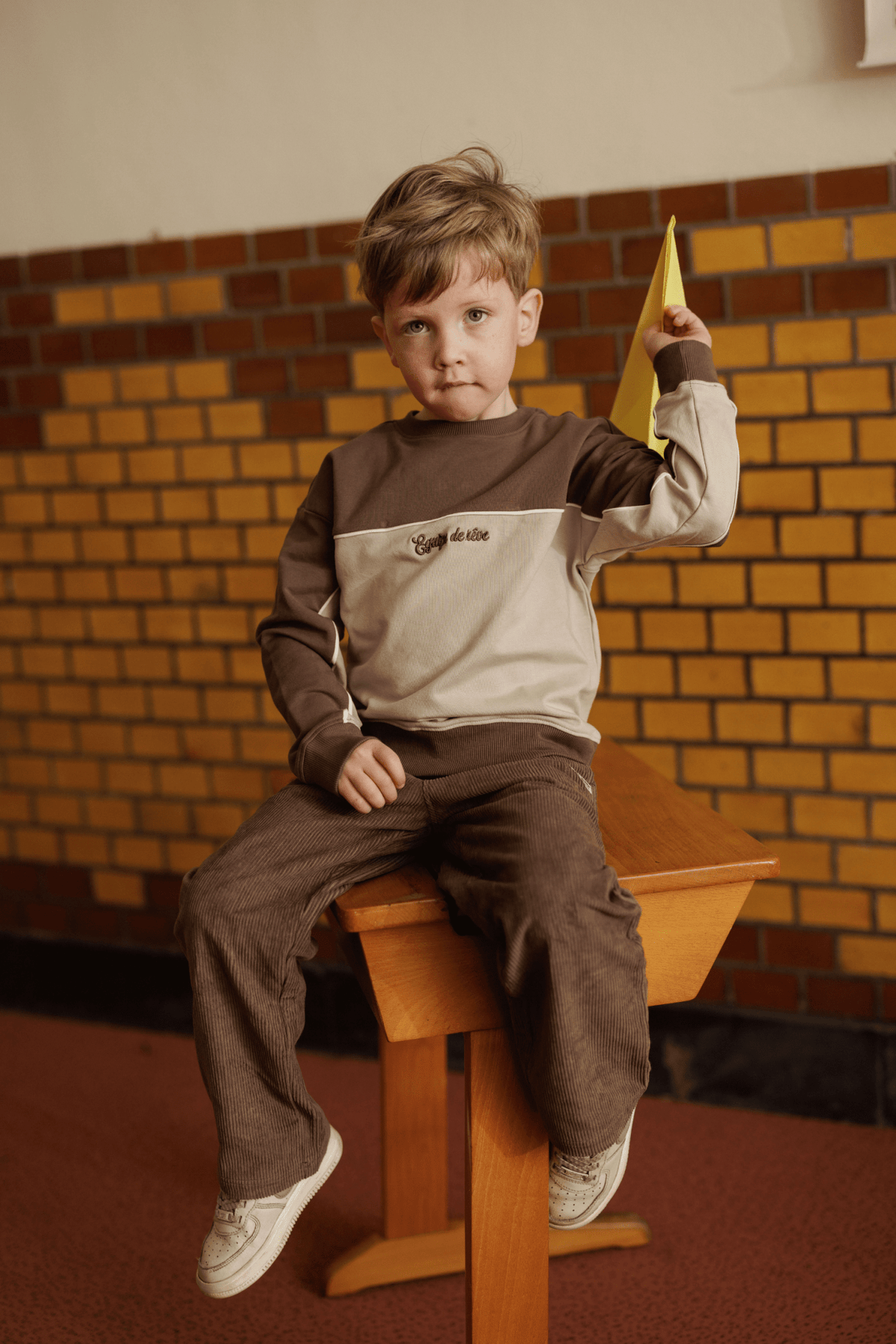 Lars | Oversized sweater | Choco - Mr. Loutre - Truien & Vesten