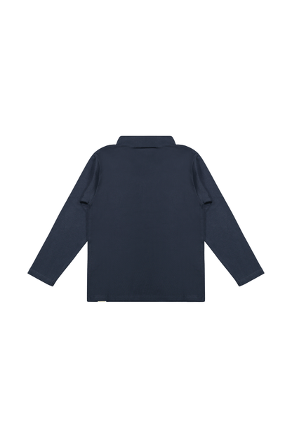 Louis | Longsleeve polo | Blue Nights - Mr. Loutre - Truien & Vesten