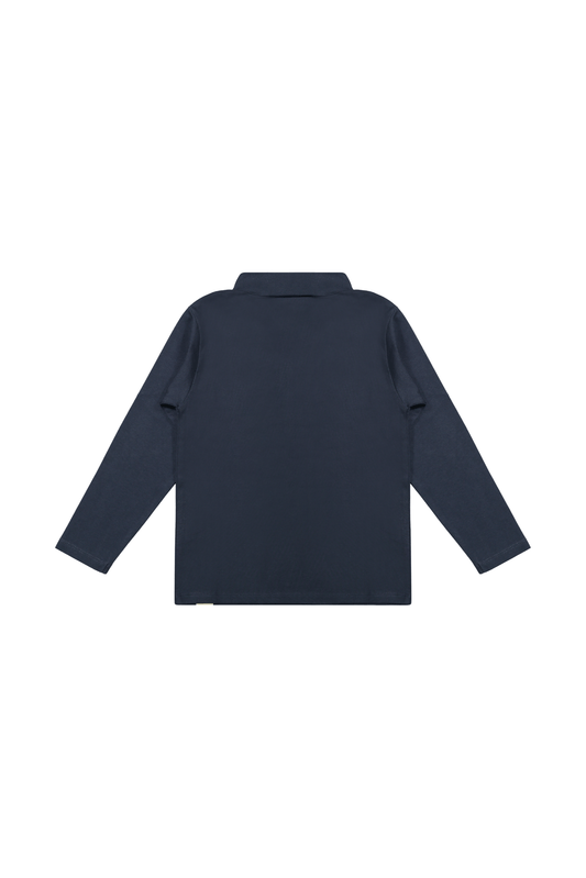 Louis | Longsleeve polo | Blue Nights - Mr. Loutre - Truien & Vesten