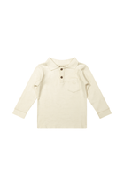 Louis | Polo longsleeve | Cloud White